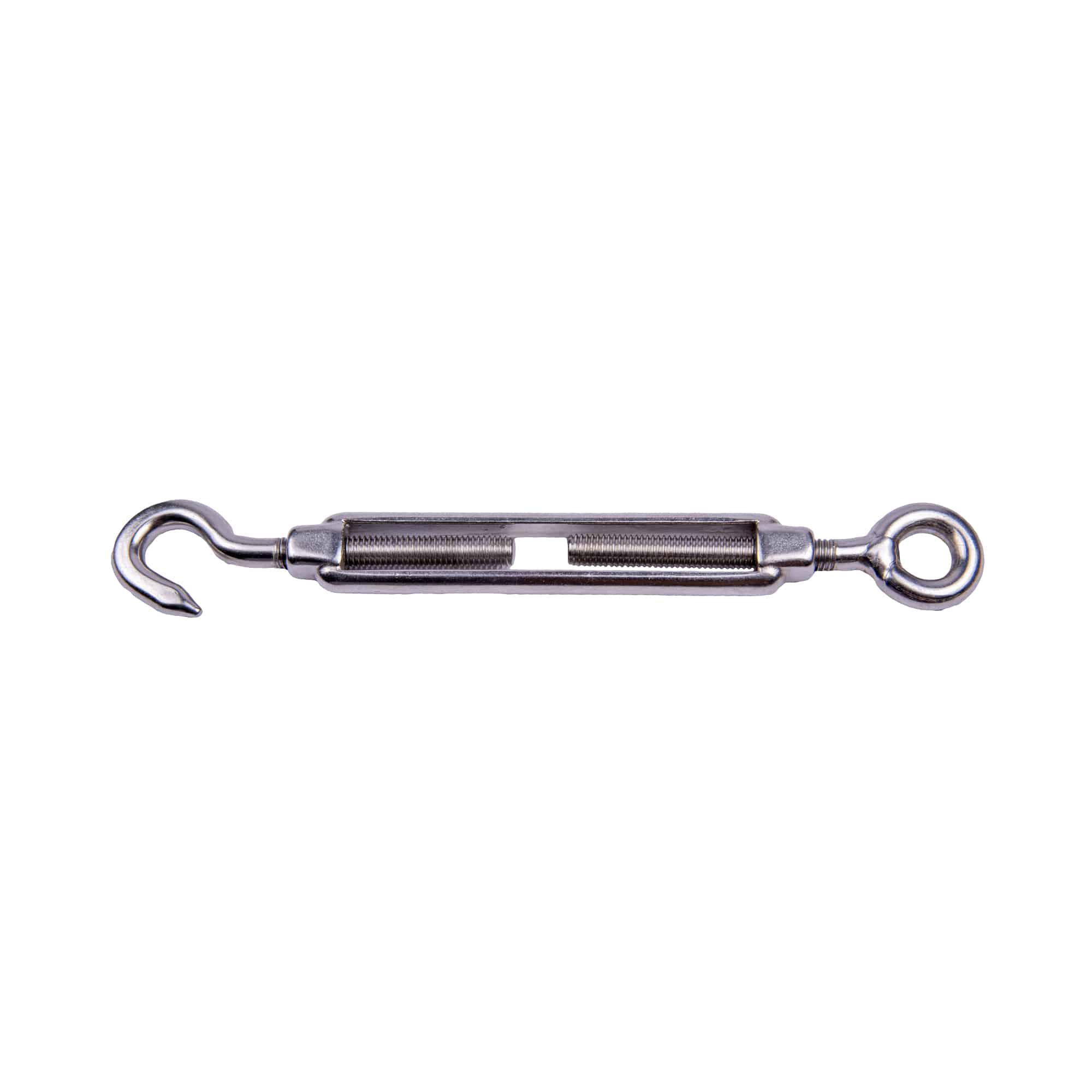 Boatworld Stainless Steel Open Body Turnbuckle 4mm Hook and Eye