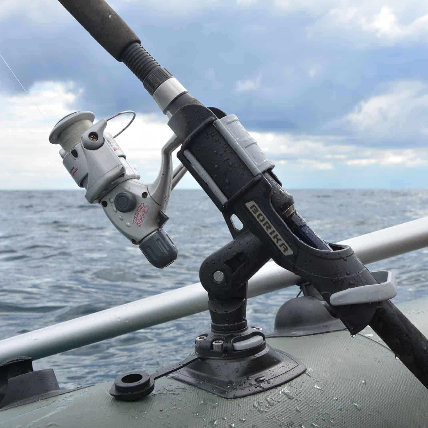 Borika FASTen Fishing Rod Holder Kit Inflatable Boat