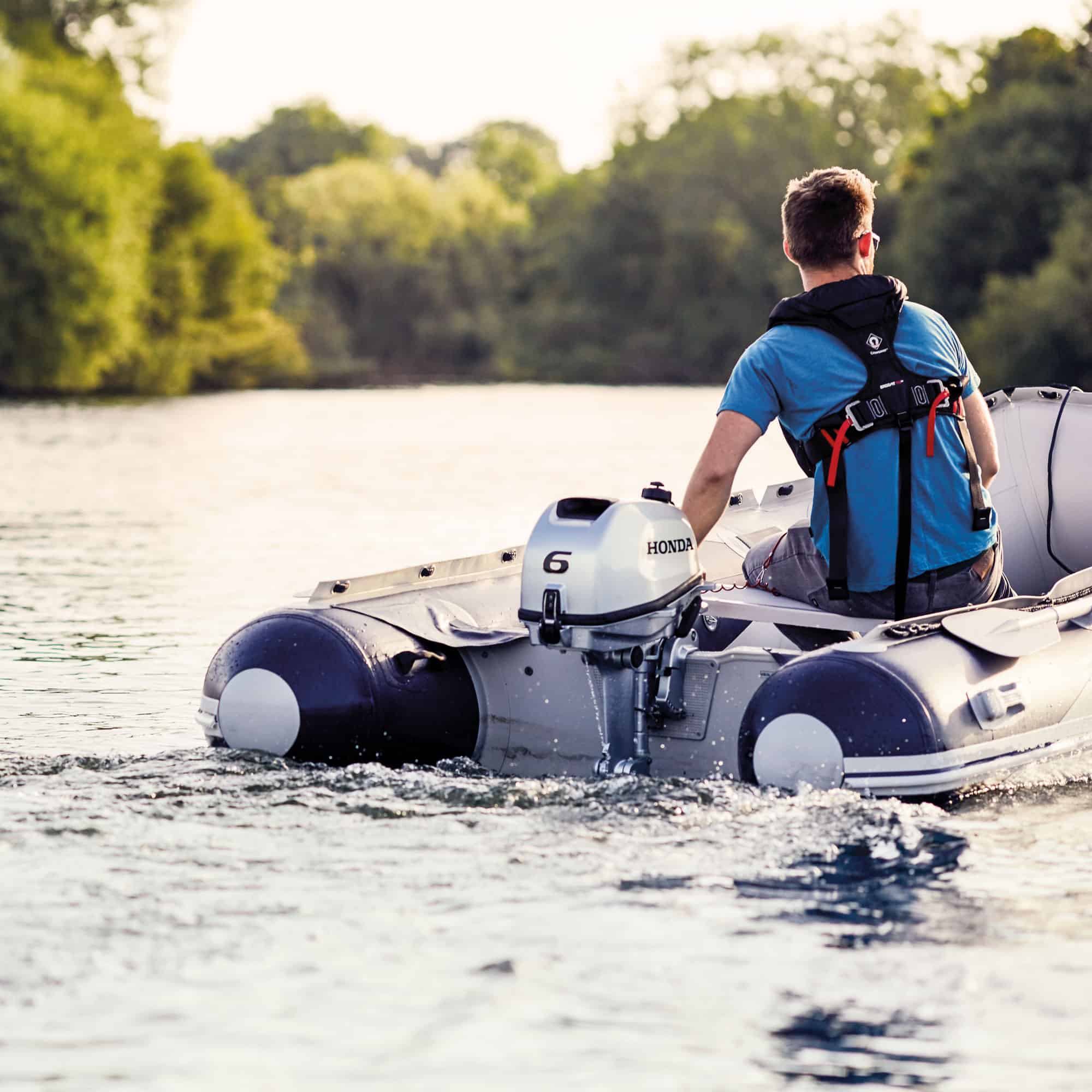 Honda 6hp 4-Stroke Long Shaft Outboard Engine