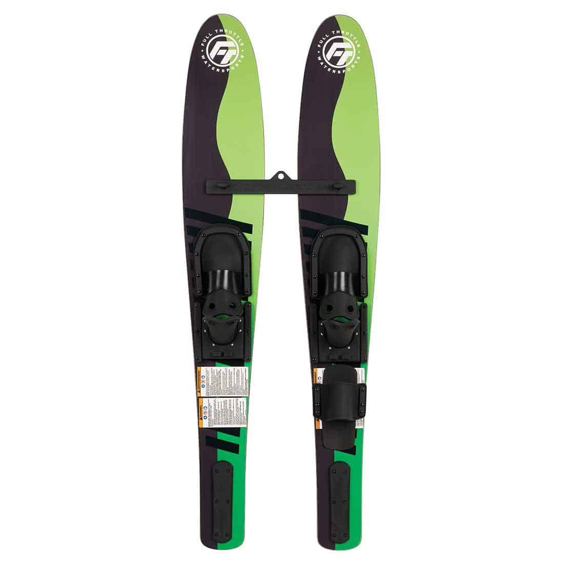 Full Throttle Junior Water Skis Green