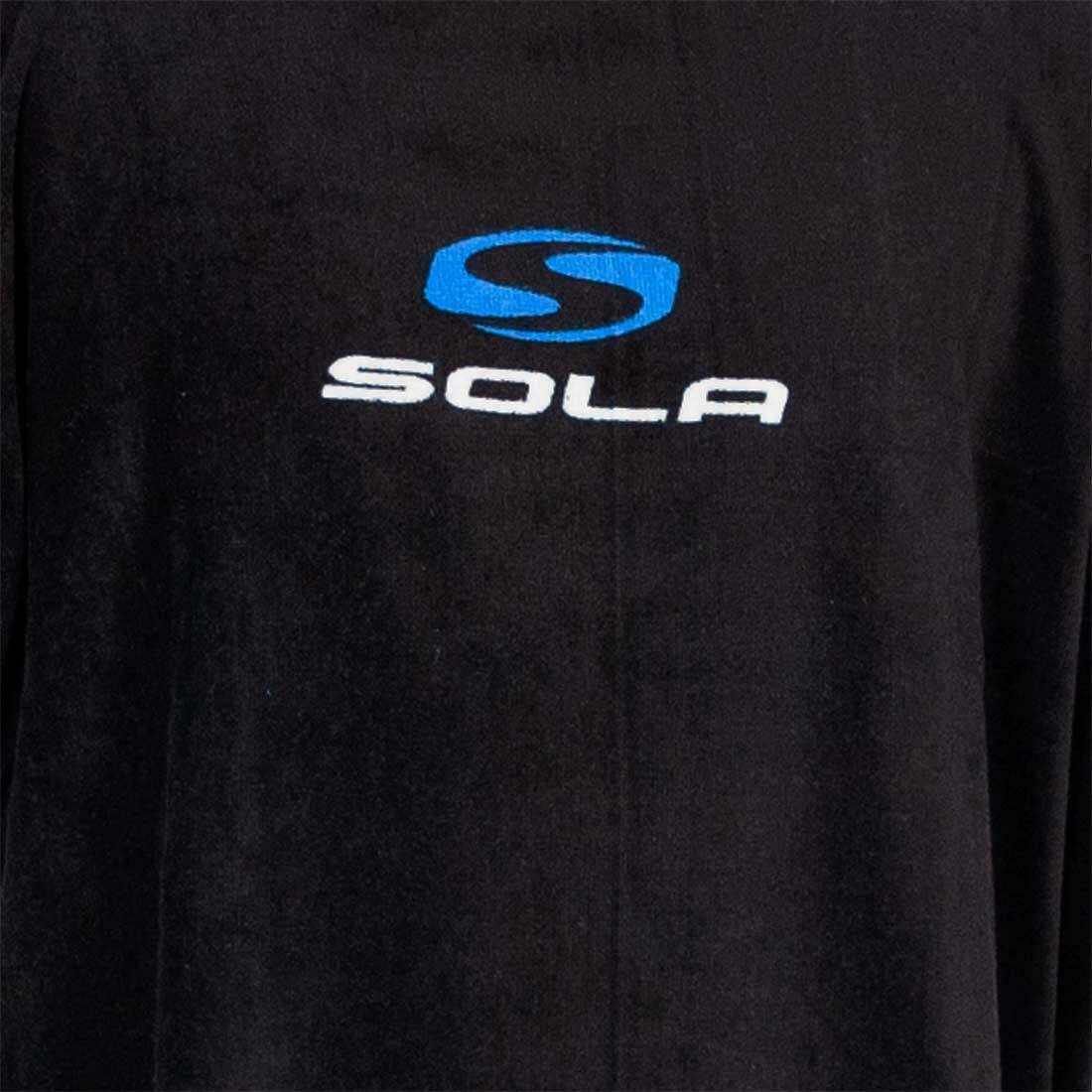 Sola Towel Changing Robe Black