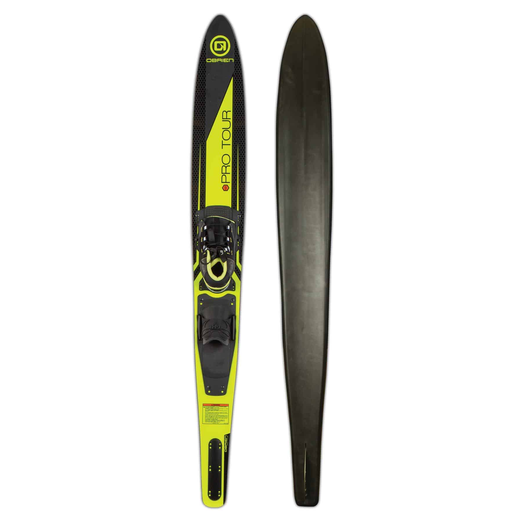 O'Brien Pro Tour Slalom Ski Yellow 58in with Jr Z9 Bindings