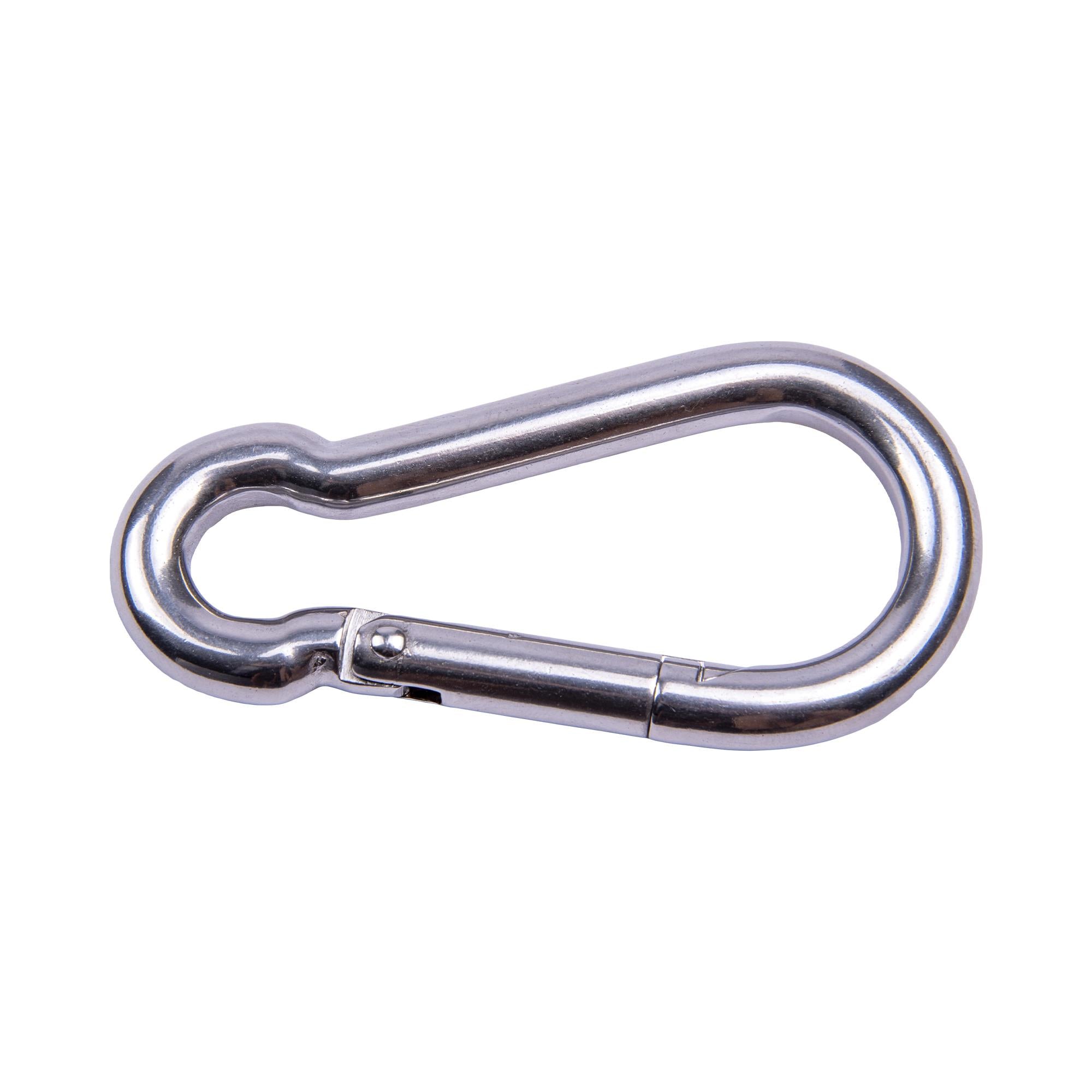 Boatworld Stainless steel 80mm Carbine Snap Hook