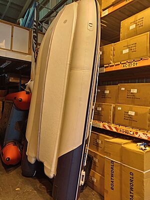 Reconditioned Boatworld Air V type Floor 380 Inflatable Boat with Trim Tabs R-030-D Inflatable Boat